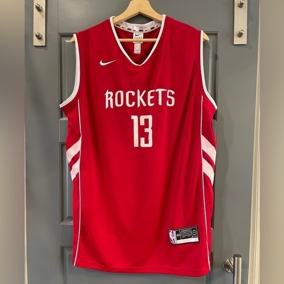 Nike Houston Rockets Harden #13 Red Jersey size X-LARGE‎ - Picture 2 of 6
